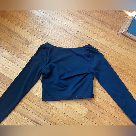 Dynamite black long sleeve corset style top - Picture 3 of 3